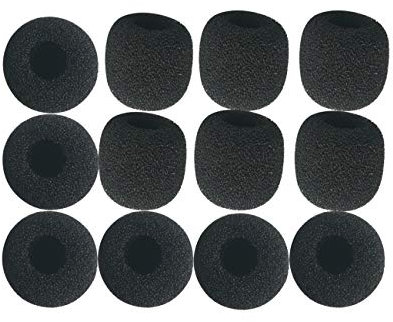 Canfon Lavalier - Repuesto de parabrisas de micrófono, paquete de 12 fundas de espuma para micrófono, tamaño mini, para Sony Boya Saramonic Maono.