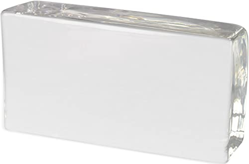 Fuchs Design Collection Crystal Classic 1 pièce vue complète satiné (verso seulement) brique de verre brique de verre 20x10x5 cm Bloc de verre en verre véritable de haute qualité