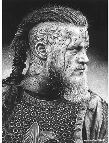 Ragnar Vikings Warrior Wayne Maguire Extra Large XL Wall Art Poster Print