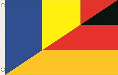 U24 Flagge Fahne Rumänien-Deutschland 90 x 150 cm