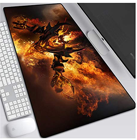 ITBT Mauspad Dota 800x300mm Anime Mouse Pad,Extended XXL Large Professional Gaming Mausmatte mit 3mm Dicker Gummibasis, für Computer PC, T.