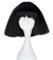 Lady Gaga Perücke Schwarz Blond Weiß Synthetisches Haar Cosplay Perücke Halloween Party Kostüm Perücken + Perücke Cap Schwarz