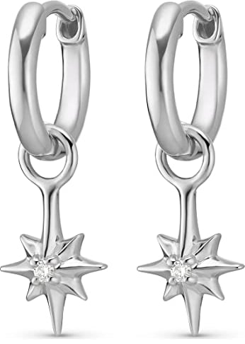 Guido Maria Kretschmer Damen-Creolen Guido Maria Kretschmer 925er Silber 2 Diamant One Size Silber 32012791