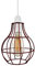 Vintage-Lampenschirm aus Metall, Retro, geometrisch, industriell, Drahtkäfig, Lampenschirm, Lichtschutzkäfig (Rustic Red)