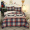 Vgzsyomqib Weihnachten Bettwäsche Set 1 Bettbezug 200x220 cm mit 2 Kissenbezug 50x75 cm Weiche Mikrofaser Bettwäsche-Sets 3teilig Weihnachtsmann Weihnachtsmotiv Bettbezüge mit Reißverschluss 3er Set