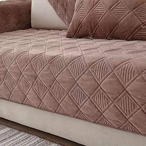 RTSFKFS Couchbezug Sofabezug Sofaschoner Ecksofa l Form Sofahusse rutschfeste Wendbar Sofa Überwürfe 3/2/4 sitzer Möbel Sofa Schutz Abdeckung (Color : D, Size : 90x160cm1pc)