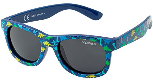 Kiddus Baby Sonnenbrille 8 Monate bis 2 Jahre, CAT4 Polarisierte Gläser, UV400 Schutzbrille für 1 Jahr Kleinkind, Jungen und Mädchen, Flexibles TPE, Barcelona Design