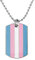 Sinwinkori Transgender-Stolz Erkennungsmarke Anhänger Halskette Modeschmuck 60 cm Kugelkette