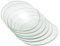 PATIKIL 50mm Uhrglas 6Pack Becher Deckel Labor Glas Zubehör Glatte Kante Fasenbogen Kristalllinse Glas Ersatzteile, Durchsichtig