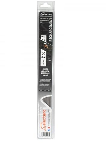 Baguettes soudure rechargement 3.2mm lot de 7 - longueur 350mm Selectarc