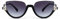 Cyxus Sonnenbrille Halb-randlos im Retro-Stil Vintage Unisex Brille UV 400 für Fahren Angeln Reisen (Schwarz)