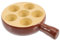 PACKOVE Teglia Per Cottura Escargot Ceramica Alta Qualità Vassoio Per Shellfish e Piatti Gourmet Per Cucina e Ristorazione Con Design Antiscivolo e Maniglie Sicure