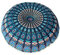Saiyana 43/80 cm runder indischer böhmischer Bodenkissenbezug für Pouf, Retro, Heimdekoration, 4 Stück