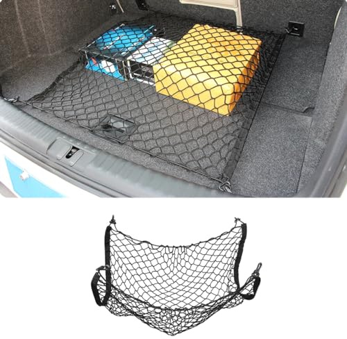 LHZPGC Kofferraumnetz für VW Caddy 2K 2015-2019, elastisches Kofferraumnetz, Gepäckaufbewahrungsnetz für die Rückseite