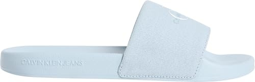 Calvin Klein Damen Slide Ny Pearl Yw0yw01243 Zehentrenner, Black Triple Cloud Blue, 37 EU
