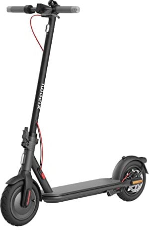 Xiaomi Electric Scooter 4 (DE) Faltbarer E-Scooter aus Luftfahrtaluminium mit Straßenzulassung (bis zu 35km Reichweite & 16% Steigung, Duo-Bremssystem, 10 Luftreifen, max. 110kg, Display, App)
