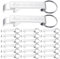 Geiserailie 20 Pcs Décapsuleur Porte-Clés Décapsuleur Bière Décapsuleur Clé Aluminium Décapsuleur Pendentif Ouvre pour Mariage Baptême Cadeaux Invités(Schön, dass Du da bist)