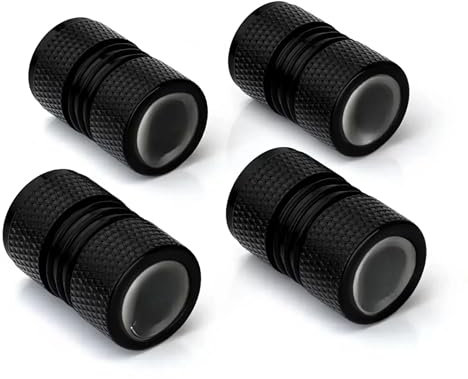 XBZYS Auto Ventilkappen 4 Stücke Ventildeckel Ventilabdeckung Auto-Reifen Autoventil Kappe, Auto Zubehör Reifenventilkappen