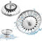 2 Cestas Coladoras de Acero Inoxidable 84mm, Tapón Colador Fregadero, Tapón Fregadero Teka, Tapa Fregadero Cocina, Tapones de Fregadero de Cocina, Filtro Fregadero de Cocina, Colador Desagüe Fregadero