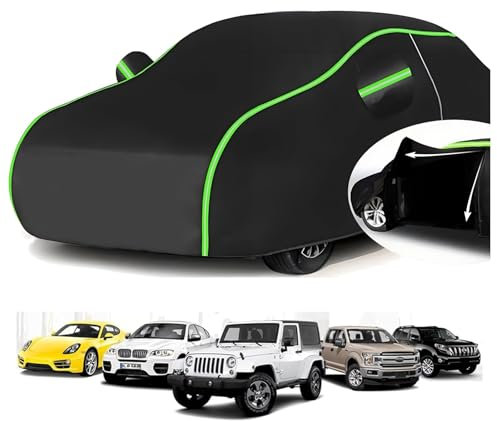 Autoabdeckung Vollgarage für Renault Kangoo Van 3 2021-(448,6x191,9x186,4cm),Oxford-Stoff,umweltfreundlich,atmungsaktiv,Regen- und schneefest,für alle Vier Jahreszeiten geeignet