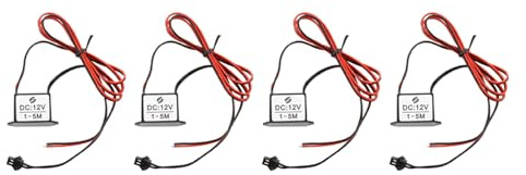 Remingtape 4X Kabel DC 12V EL-Draht Neongluehen Streifen Licht Treiber Einheit Inverter - Rot & Schwarz