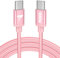 Cavo USB C USB C,100W 5A Cavetto Caricatore Ricarica Rapida Usbc 2M Filo Caricabatterie Carica Nylon Cavo Type C to Type C per iPhone 15 16 Pro Max/Plus iPad Pro/Air MacBook Galaxy S23 S22 S24