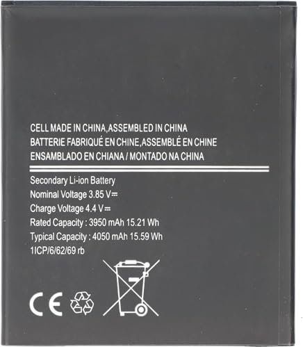 HamnaKhu Batterie de rechange pour Samsung EB-BG556GBY, compatible avec Samsung Galaxy Xcover 7, pour chiffon de nettoyage d'écran Mungoo