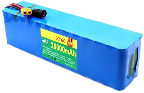 48V 20AH Batteria Pacco Batteria Con Caricabatteria 13S3P Batteria Di Ricambio Capacità Ad Alta Potenza Per Scooter Elettrici per Motore XT60 plug,48V 20Ah