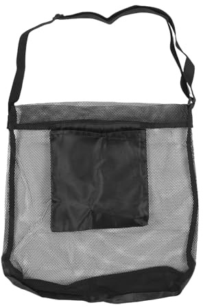 MENDUNER Mushroom Foraging Bag with Adjustable Strap, 16.9x16.9in, Tear Proof Mesh Foraging Bag Foldable with Side Pouch, for Mushroom, Outdoor Harvesting Collection of Berries