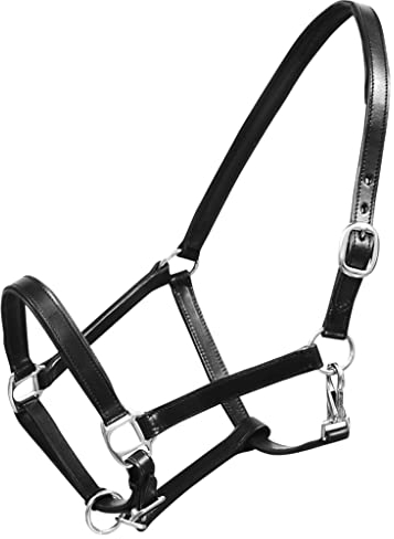vidaXL Lederstallhalfter Lederhalfter Stallhalfter hochwertiges Leder Full WB