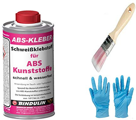 ABS-Kleber Schweißklebstoff für ABS Kuststoffe inkl. Pinsel von E-Com24 (200 ml)