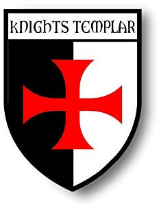 Akachafactory Aufkleber Sticker autoaufkleber Wappen Schild Flagge flaggen Fahne templerkreux
