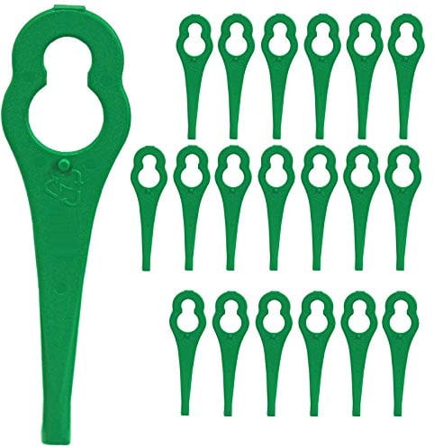 SPARES2GO Plastic Blades for Sovereign ST05 14.4v Cordless Strimmer Trimmer (Pack of 20)