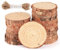 ilauke Holzscheiben - 30 Stücke Holz Log Scheiben 8-9cm mit Loch und 10 mt Jute Seil Naturholzscheiben Holz Deko für DIY Handwerk und Hochzeit Mittelstücke Weihnachten Dekoration Baumscheibe