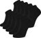 CLOSEMATE 10 Pairs Ankle Trainer Sports Socks for Men Women Breathable Cotton Non Slip Low Cut for Running Athletic Casual (10Black, Size L)