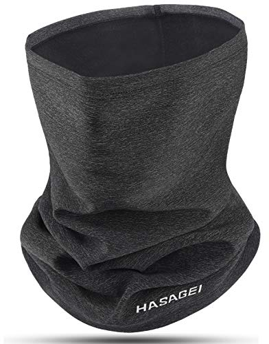 HASAGEI Loopschal Winddicht Multifunktionstuch Winter Fleece Neckwarmer Herren Loop Schal Damen Halstuch Warm Halten Sportschal Halswärmer für Skifahren Fahrrad Jogging (Grau Regular)