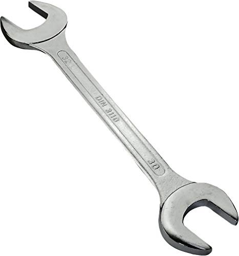 Aerzetix - Chiave Piatta Doppia 30x32mm - Chiavi con estremità aperta - Chiave classica manuale in acciaio CR-V per/Serraggio/Assemblaggio/ - Impugnatura diritta - Colore argento - C45565