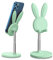 OATSBASF Niedlicher Hase Handy Ständer, verstellbare Tisch Handy Halterung, Dickes Gehäuse Freundlich Phone Holder, kompatibel mit iPhone, Kindle, iPad, Schalter, Tablets, Allen Telefonen (grün)