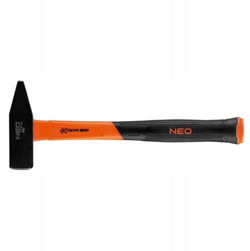 NEO TOOLS Schlosserhammer 300-2000g, Glasfasergriff, für Schlosser-, Tischler- und Blechschmiedewerkstatt