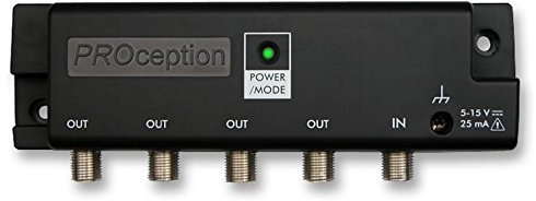 PROAMP104X Amplificateur IR/UHF multi-usage 4 voies | AMPLIFICATEURS SATELLE/DISTRIBUTION AERIENNE SATELLE, 1 X Qté