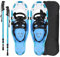 Racchette Neve Ciaspole per Neve 3 in 1, 2 Bastoncini da Trekking e Borsa da Trasporto, Doppi Attacchi a Cricchetto Antiscivolo Regolabile, Attrezzatura da Montagna Camminatare Sulla Neve, Unisex