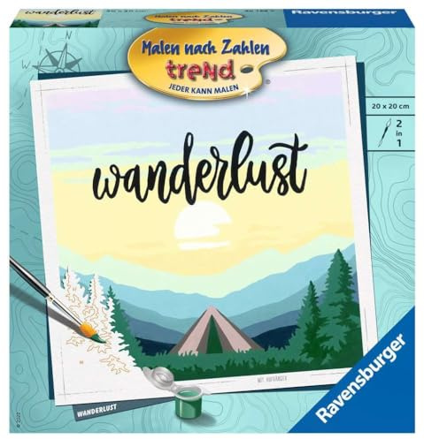 Ravensburger Malen nach Zahlen 10165 – Wanderlust – ab 12 Jahren