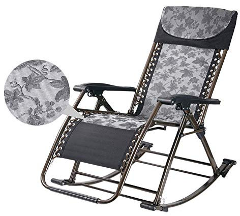 CAPXXIN Schaukelgarten-Sonnenliege für Intensive Nutzung - Klappbarer Outdoor-Schaukelstuhl mit Kissen für Strand, Pool, Terrasse, Auflage 200 kg Needed