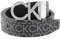 Calvin Klein Herren Gürtel New Mono Belt 3,5 cm Kunstleder, Schwarz (Black Monogram), 105 cm
