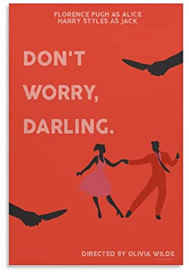 JIJIE Poster, Motiv: Film Don't Worry Darling, Wandkunst, Bild, Malerei, Poster, Kunstwerke, Raumdekoration, 20 x 30 cm