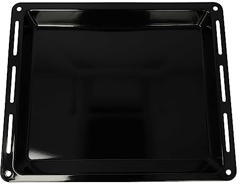 vhbw Bandeja compatible con Whirlpool AKPM 749 horno - 44,5 x 37,5 x 5 cm, antiadherente, esmaltado, negro