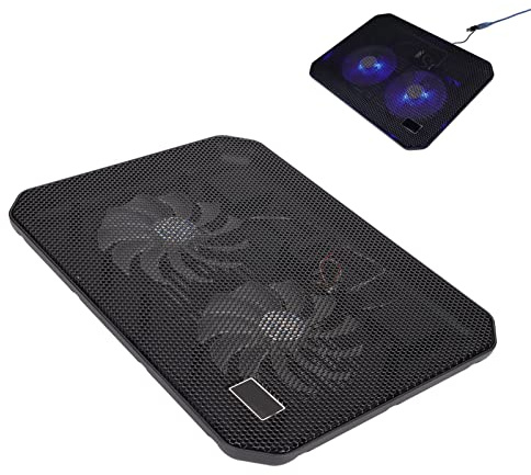 17-Tums Kylplatta för Bärbara Datorer, Dubbla Fläktar Ergonomic Silent Gaming Laptop-kylare, USB-port för Bärbar Dator, Snabb Värmeavledning