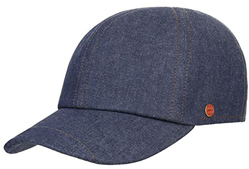 Mayser Classic Denim Baseballcap Baumwolle Made in EU Herren Sommer Winter Denim 57 cm