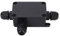 Kabelabzweigdose, Wasserdichte Anschlussdose Schwarz PC Mini 1 in 2 Out für den Außenbereich, Abzweigdose IP66, Adapterkabel 3-6,5 Mm, Elektrodosen