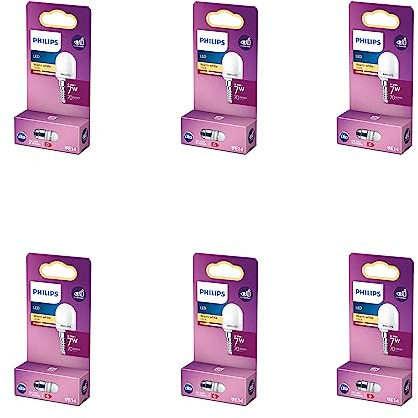 Philips Vorteilspaket - E14 - LED Nachtlicht - Matt - 7W - Nicht dimmbar - Warmweißes Licht - Set 6 Stück